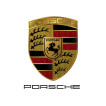 Gold, Red, and Black Porshe Logo with Horse