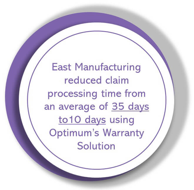 East Manufacturing Reduces Claim Processing Time